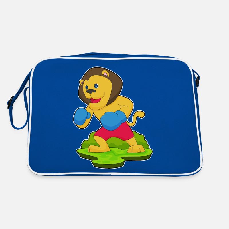 Lion Boxer Boxing Gloves Boxing Retro Bag