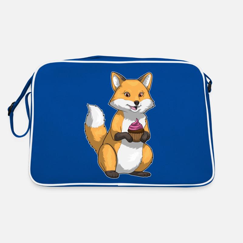 Fox Birthday Cupcake Retro Bag