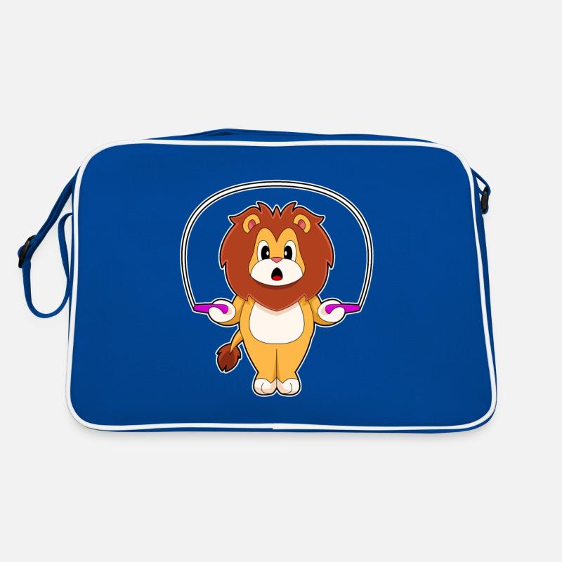 Löwe Seilspringen Seil Retro Tasche