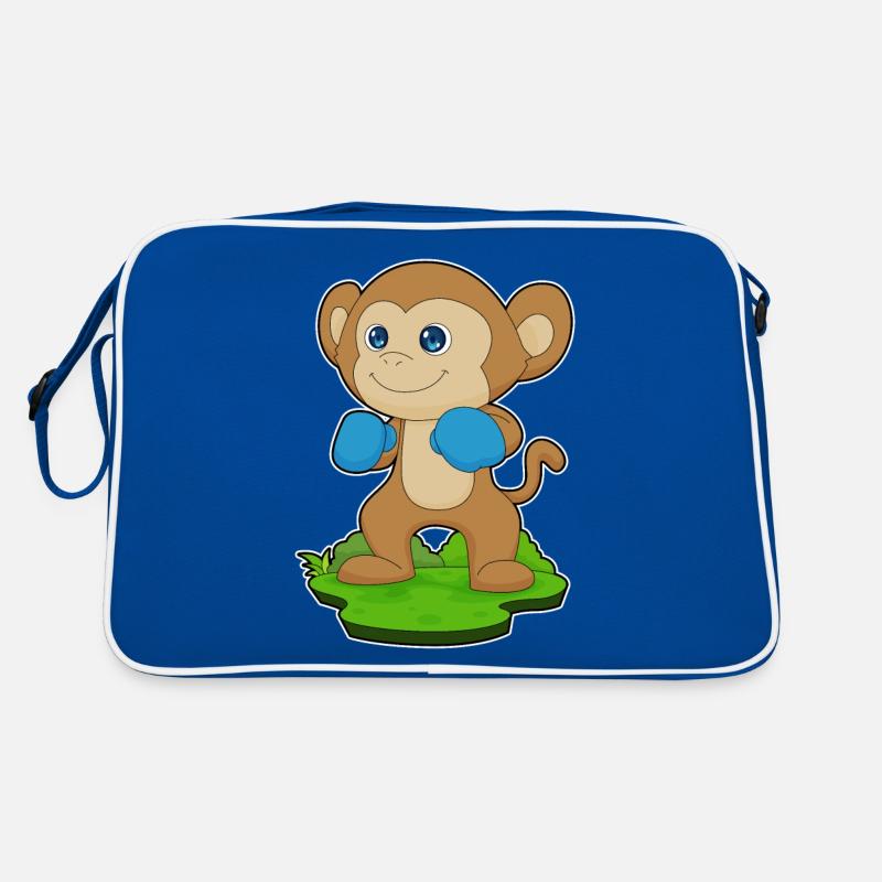 Affe Boxer Boxhandschuhe Boxen Retro Tasche