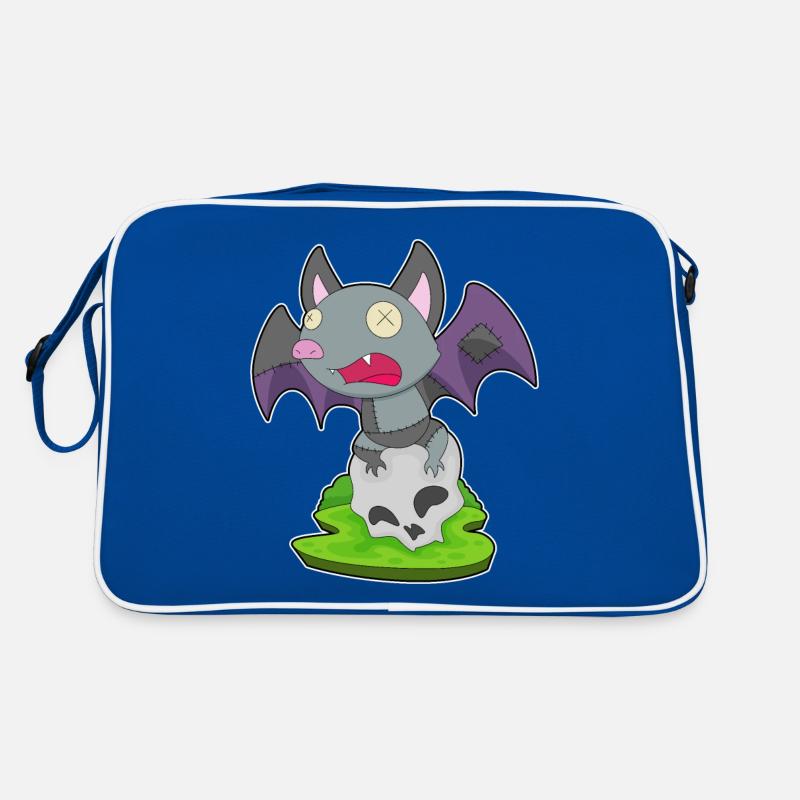 Bat Halloween Skull Retro Bag