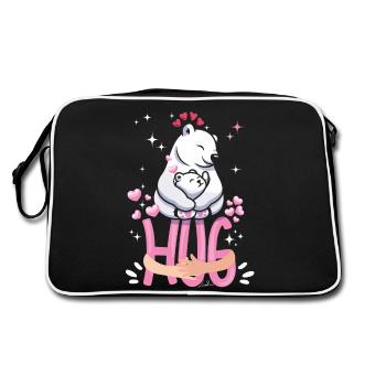 Funny - Cuddle Funny Bear - Retro Bag - black/white - Back