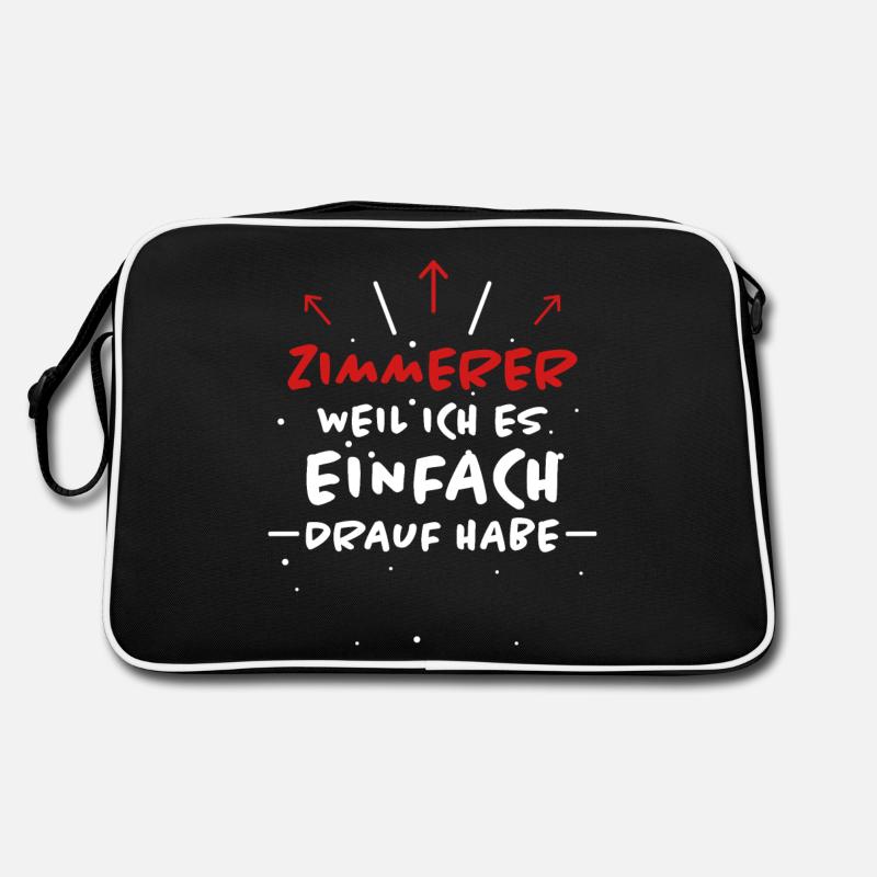 Zimmerer Spruch Zimmermann Witz Zimmerer Geschenk Retro Tasche