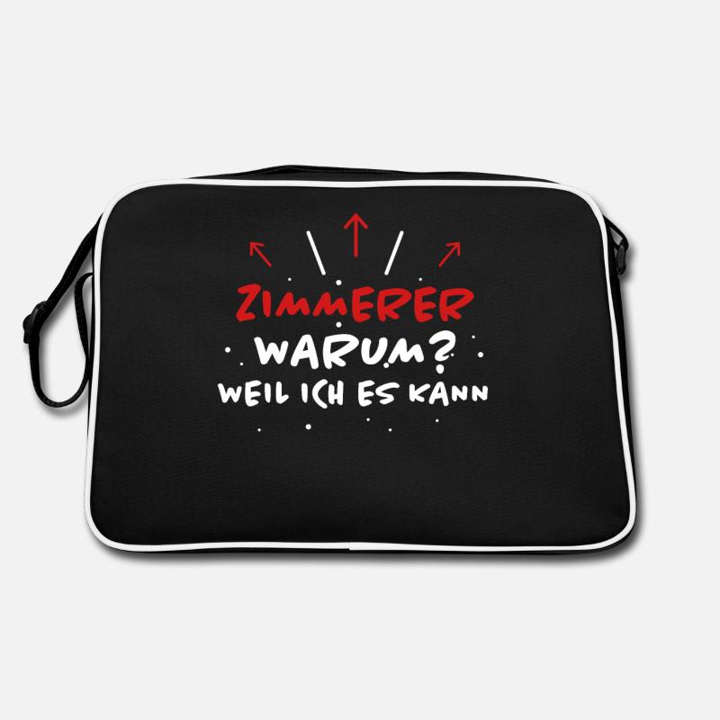 Zimmerer Spruch Zimmermann Witz Zimmerer Geschenk Retro Tasche