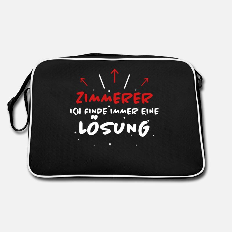 Zimmerer Spruch Zimmermann Witz Zimmerer Geschenk Retro Tasche