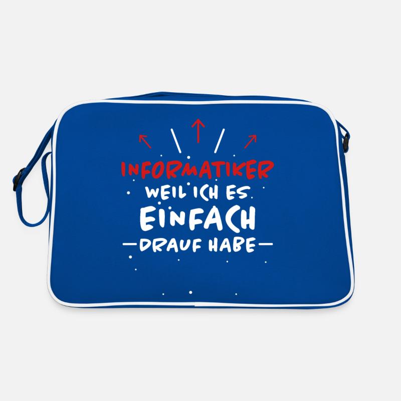 Informatiker Spruch Lustige Programmierer Geschenk Retro Tasche