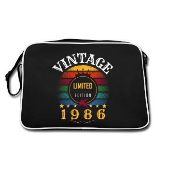 Vintage rétro année 1986 sunset - Sac Retro - noir/blanc - Dos