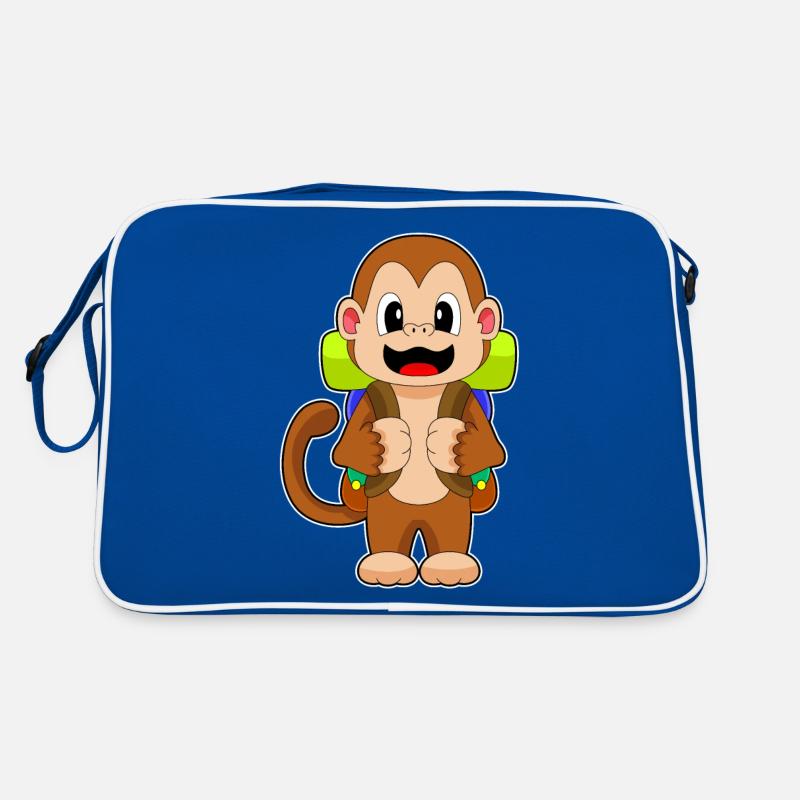 Monkey Hiker Backpack Hiking Retro Bag