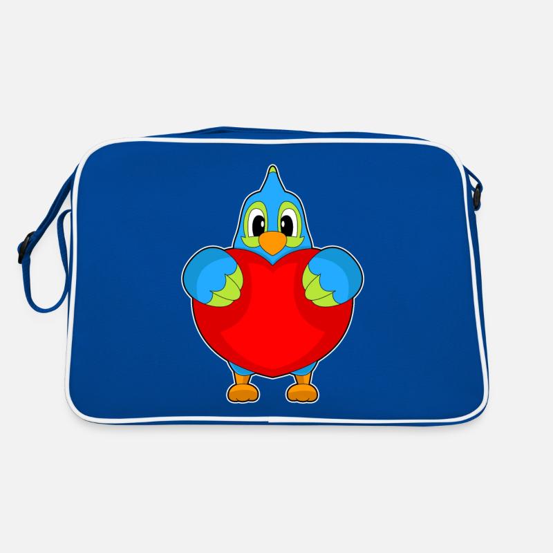 Cœur de perroquet Sac Retro