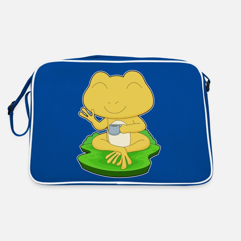 Frog Cup of Coffee Retro Bag