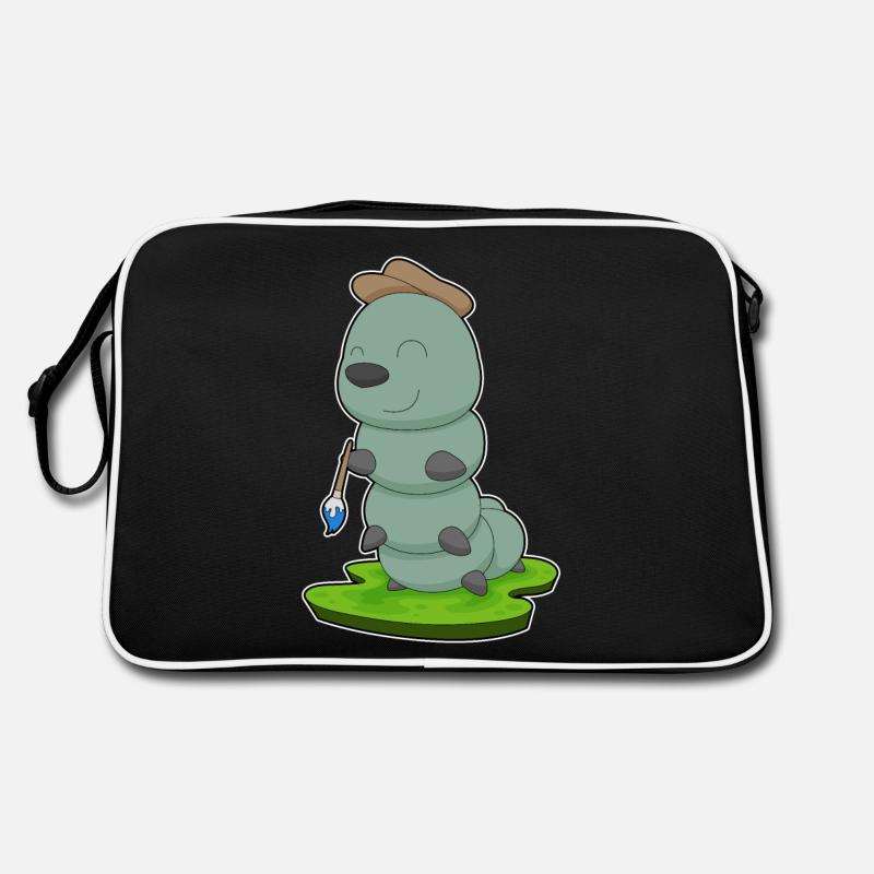 Raupe Maler Pinsel Malen Retro Tasche