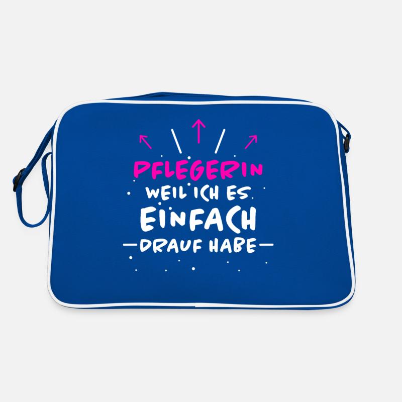 Pflegerin Spruch Pflegekraft Pflegerin Geschenk Retro Tasche
