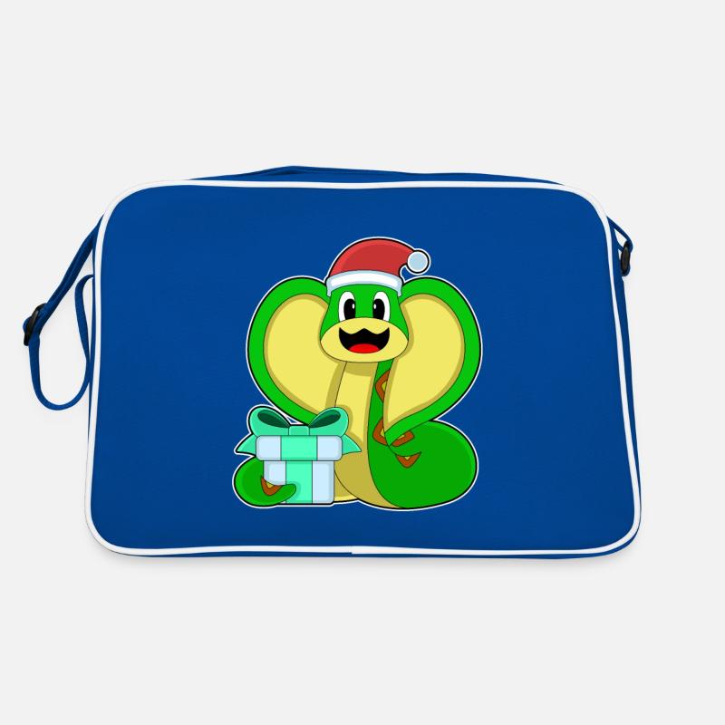 Snake Christmas Package Retro Bag