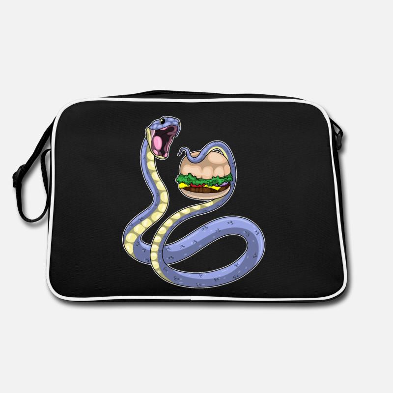 Schlange Burger Retro Tasche