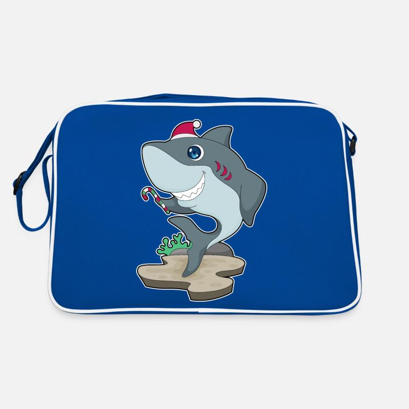 Requin Canne de Noël Sac Retro