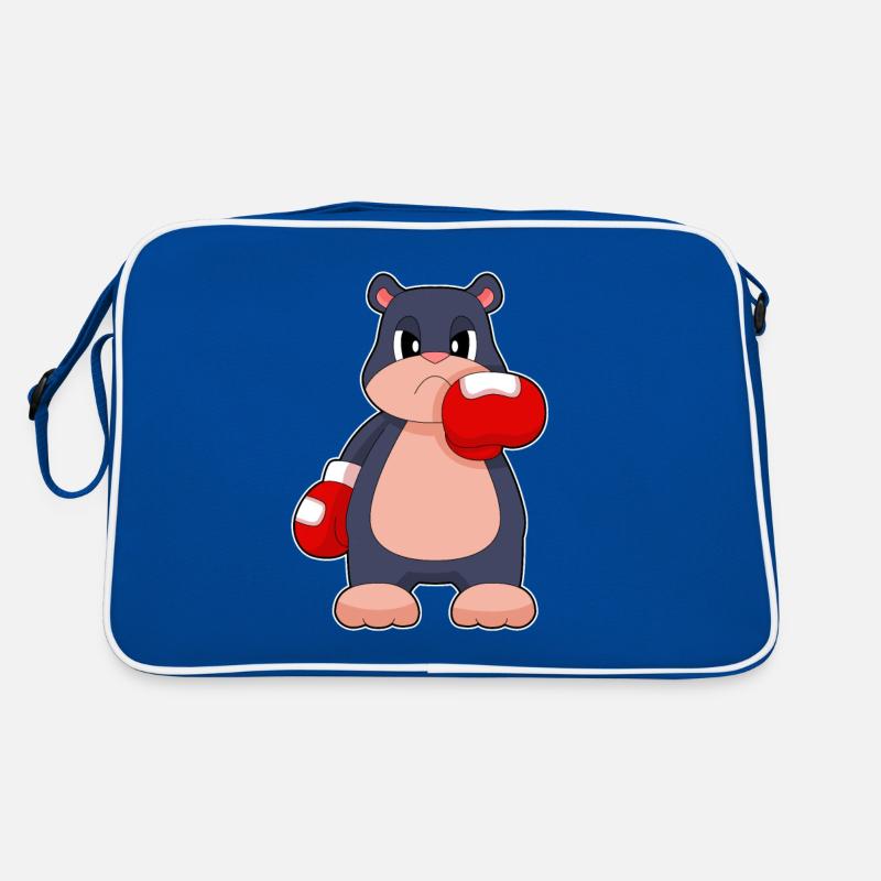 Maulwurf Boxer Boxhandschuhe Boxen Retro Tasche