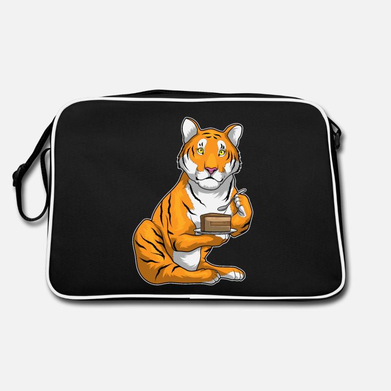 Tiger Kuchen Retro Tasche