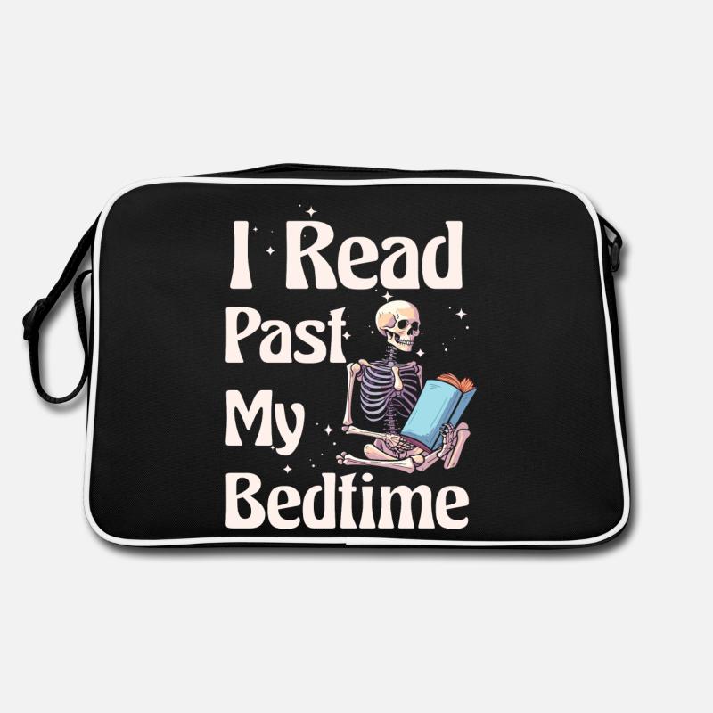 Je lis skeleton après le coucher Sac Retro