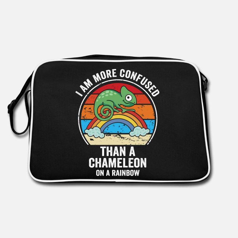 Ich Bin Verwirrter Als Ein Chamäleon Retro Tasche