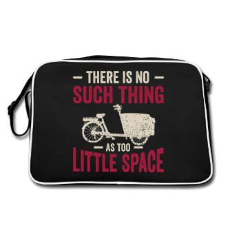 Trop peu d’espace vélo cargo vélo cargo - Sac Retro - noir/blanc - Dos