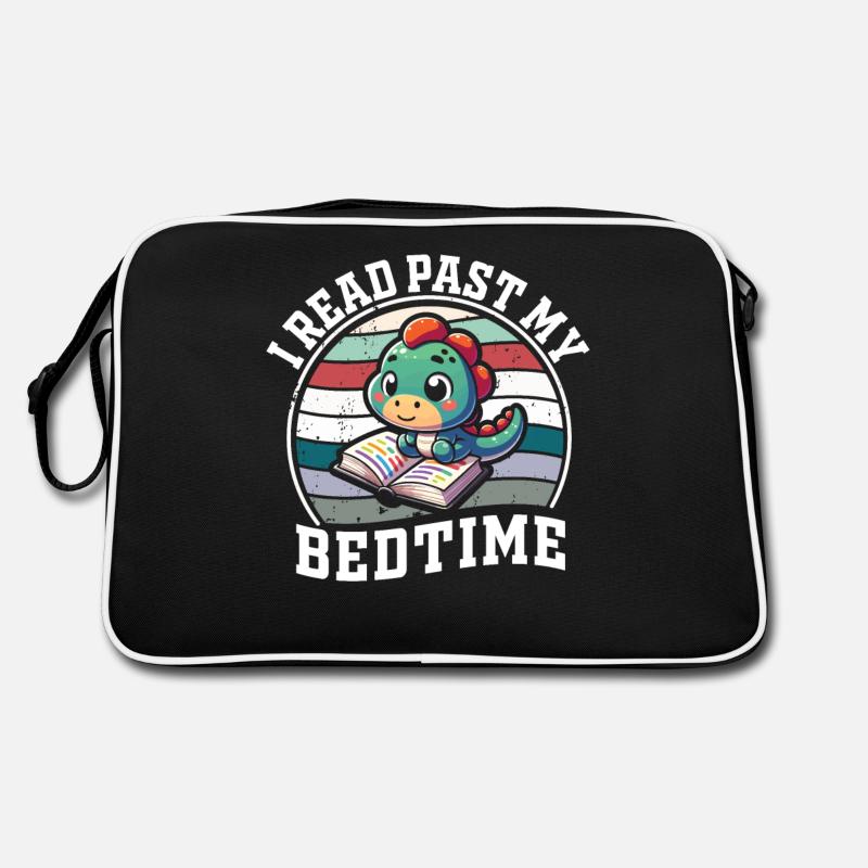 I read after bedtime read dinosaurs Retro Bag