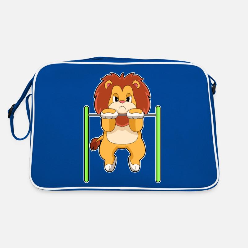 Lion Bodybuilding Pull-ups Retro Bag