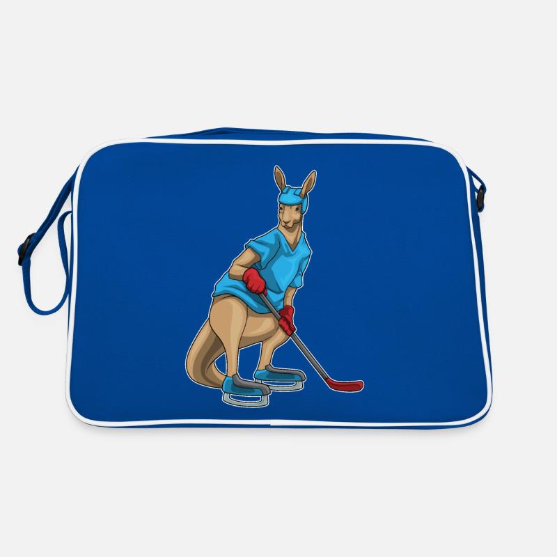 Känguru Eishockey Eishockeyschläger Retro Tasche