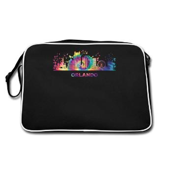 Orlandoan Skyline Orlando - Retro Bag - black/white - Back