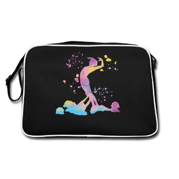 Artistic Swim Team Synchronschwimmen - Retro Tasche - Schwarz/Weiß - Hinten