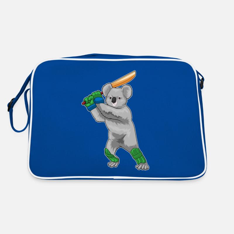 Koala Cricket Cricketschläger Retro Tasche