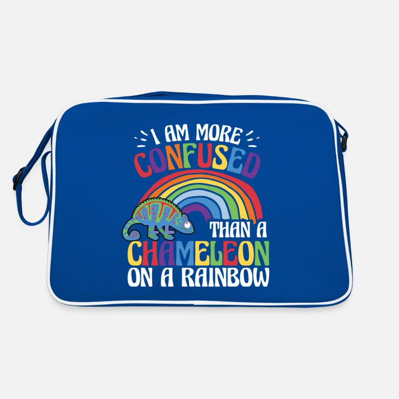 Ich Bin Verwirrter Als Ein Chamäleon Retro Tasche