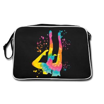 Artistic Swim Team Synchronschwimmen - Retro Tasche - Schwarz/Weiß - Hinten