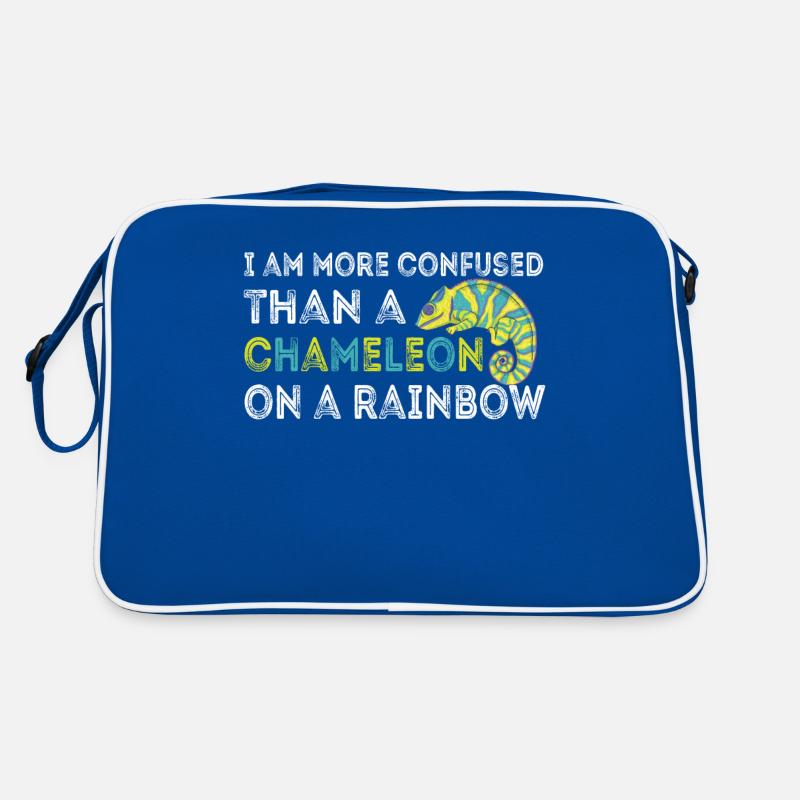 Ich Bin Verwirrter Als Ein Chamäleon Retro Tasche