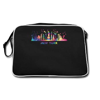 NewYorker Skyline New York - Retro Bag - black/white - Back