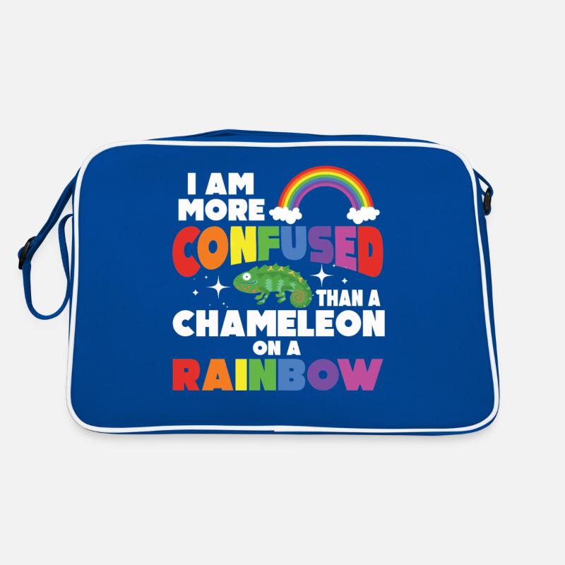 Ich Bin Verwirrter Als Ein Chamäleon Retro Tasche