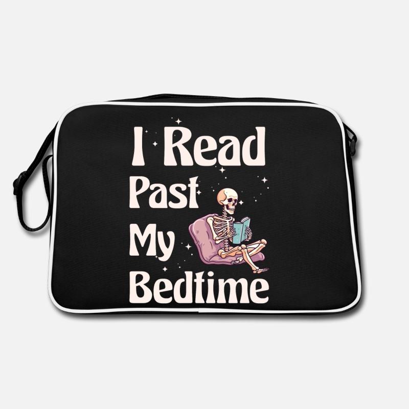 I read skeleton after bedtime Retro Bag