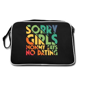 Sorry Girl Mom dit qu’il n’y a pas de rendez-vous - Sac Retro - noir/blanc - Dos