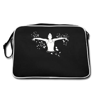 Artistic Swim Team Synchronschwimmen - Retro Tasche - Schwarz/Weiß - Hinten