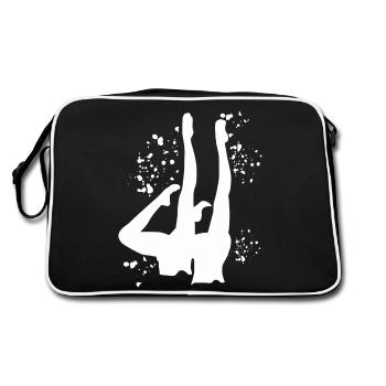 Artistic Swim Team Synchronschwimmen - Retro Tasche - Schwarz/Weiß - Hinten