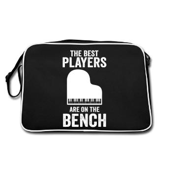 Les meilleurs joueurs Pianiste Pianiste - Sac Retro - noir/blanc - Dos