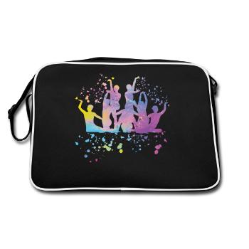 Artistic Swim Team Synchronschwimmen - Retro Tasche - Schwarz/Weiß - Hinten