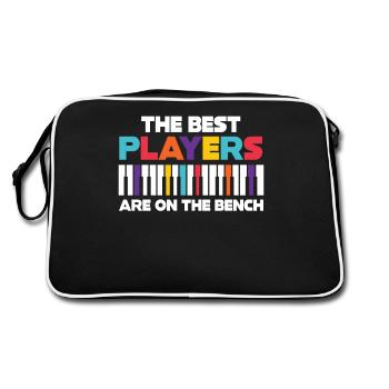 Les meilleurs joueurs Pianiste Pianiste - Sac Retro - noir/blanc - Dos