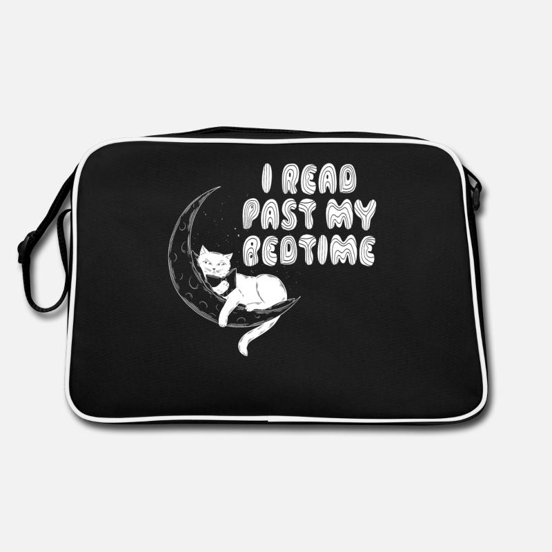 I read after bedtime reading cat Retro Bag
