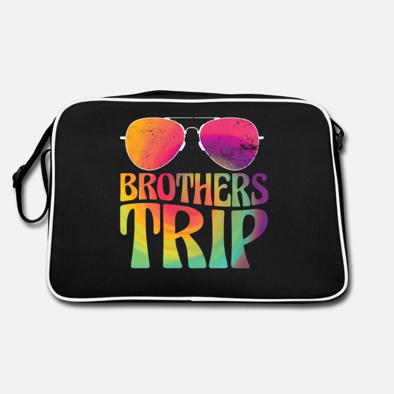 Geschwister Brüder Reise Retro Tasche