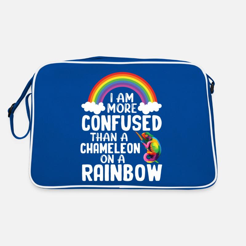 Ich Bin Verwirrter Als Ein Chamäleon Retro Tasche