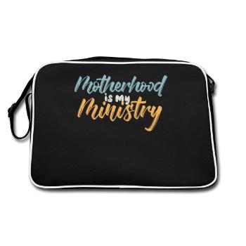 La maternité est mon ministère - Sac Retro - noir/blanc - Dos