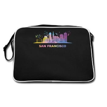 Skyline de San Franciscain San Francisco - Sac Retro - noir/blanc - Dos