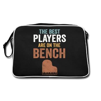 Les meilleurs joueurs Pianiste Pianiste - Sac Retro - noir/blanc - Dos