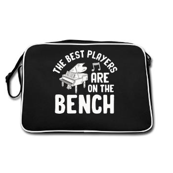 Les meilleurs joueurs Pianiste Pianiste - Sac Retro - noir/blanc - Dos