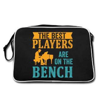 Les meilleurs joueurs Pianiste Pianiste - Sac Retro - noir/blanc - Dos